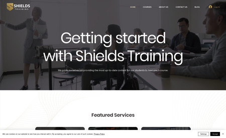 Shields Training: A training website based out of London. This site includes online programs of two types (instructor led and self paced along with certifications and badges that are assigned to the participants during and after the course)