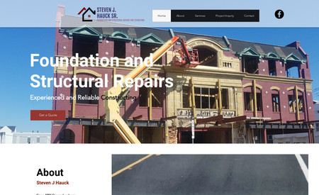 Steven J Hauck Sr: New contractor client with essential logo design , custom website setup and recurring SEO services include website changes.  