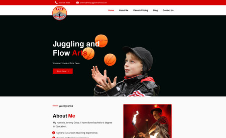 PDX Juggle & Flow Arts: We were hired to redesign the PDX Juggle and Flow Arts website. 