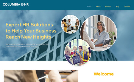 Columbia HR: We designed this logo and website for an HR consulting company.