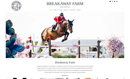 Caitlyn Connors: This website is for an Horse Farm in South Florida. The website features Wix Blog, Wix Videos, Wix Gallery & Wix Forms.