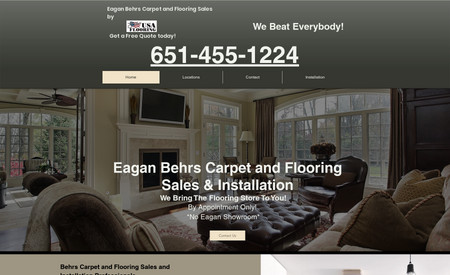 Eagan Behrs Carpet : Designed site from start to finish.