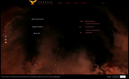 Phoenix Designs: My own fully customized website 