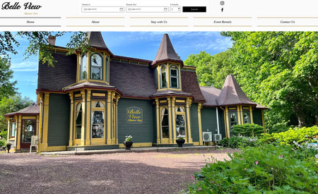 Belle View Manor Inn: Reservations Site using Wix Hotels