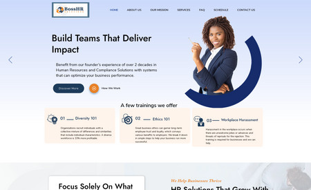  Boss HR: Website for HR company.