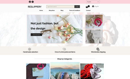 ReSlippery: Designed E Commerce Website For Client