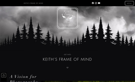 Keith's Frame of Mind: This was a custom website we designed.