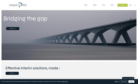 InterimPRO: Logo Design, Web Site Project and Realization, Content Creation