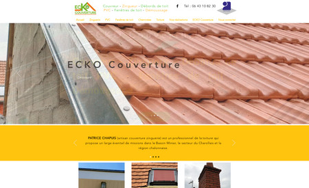 Ecko Couverture: Création et mise à jour d'un site vitrine.