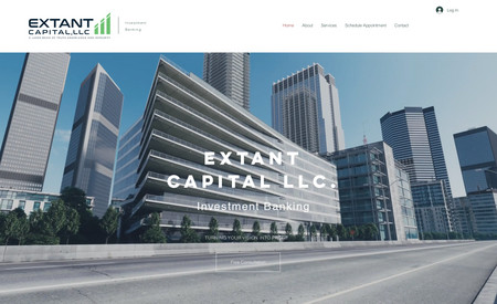 Extant Capital LLC: Custom design for a financial banking institution.