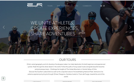 epicrideschile.com: • Dynamic Pages
• Conditional Item Display on Repeater
• Custom Itinerary Dropdown using Repeater
• Custom Cycling & Bike Booking Form
• Multi-state Form System
• Custom Booking Discount
• Wix Pay API
• Content Manager