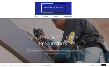 Marathon Installation Company: Website Redesign