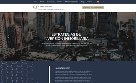 Diseño web informativa: Página web para empresa de inversión inmobiliaria