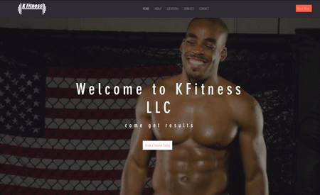 Kfitness Llc: Brand new website design for personal trainer and former MMA fighter