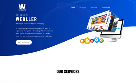 WEBLLER: This is my own agency website that I have designed for digital presence of my agency. 