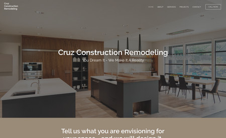 Cruz Construction: Website Design & Development for Construction Company
Platform: Wix
Integrations: Contact Form