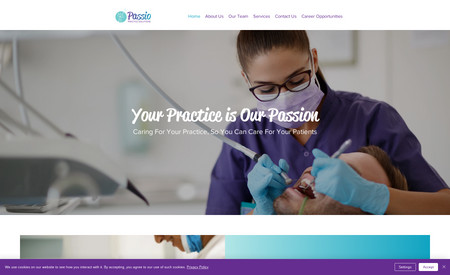 Passio Solutions: Our team developed the logo and brand guide, then built this website from the ground up.