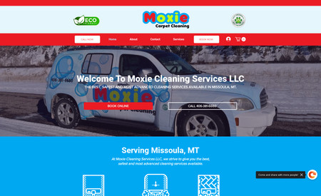 MoxieCarpetCleaners: Redesigned the website and mobile version and helped make the user experience more streamlined with services and booking.