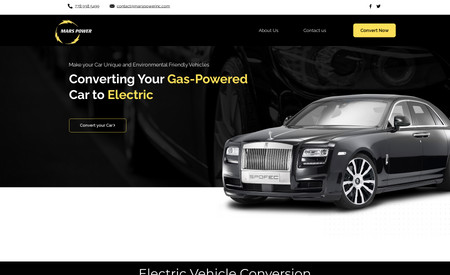 Mars Power Inc.: Completely redesigned the website, first made the mockups using Figma and then developed it on the Wix website. 