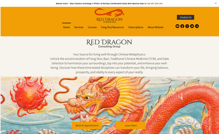Red Dragon : Re-design of website for cleaner graphics, better navigation, and deeper content.