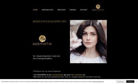 My Kosmetik Studio N: Website für eine Unternehmerin aus der Kosmetikbranche