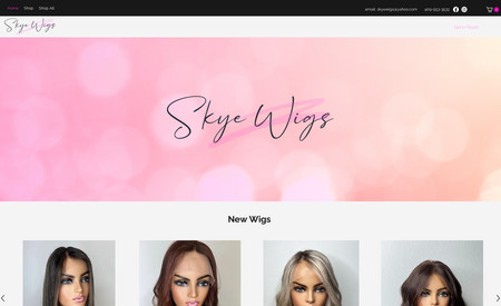 Skye Wigs: ecommerce Store