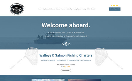 Net Dreams Fishing : Website & Brand Design