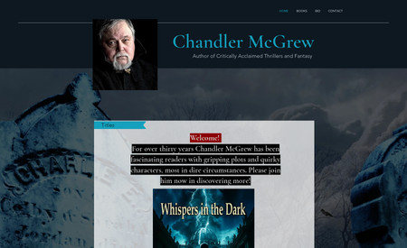 Chandler McGrew: Author site with my graphic design based on my own photography, submission forms and more. 