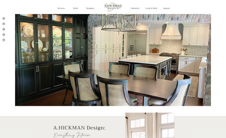 A Hickman Design: Custom website design and maintenance services for an interior design company based in Virginia.