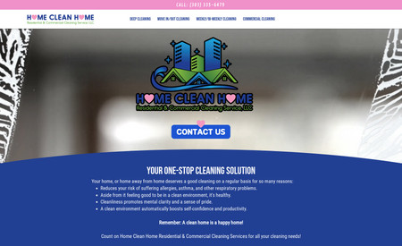 Homecleanhome: We designed and launched the entire site