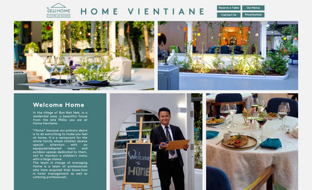 Home Vientiane: We created this website from start to finish. 