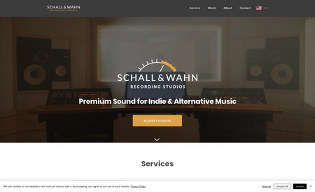 Schall und Wahn: This is portfolio website for a musician