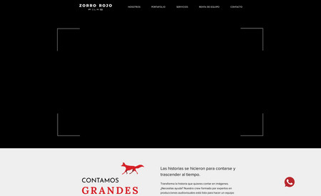 Zorro Rojo Films: Diseño y desarrollo de sitio web.
