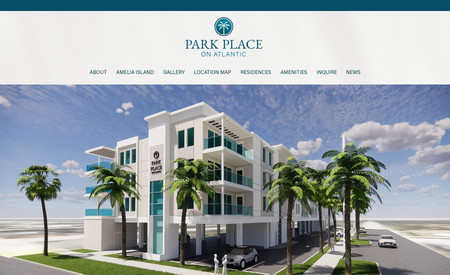 Park Place on Atlantic: Website design for a luxury condo development.