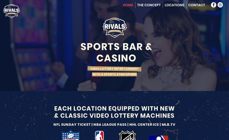 Rivals Bar & Casino: Website Design and Build - Onepager 