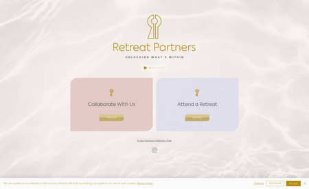 Retreat Partners: Website design.