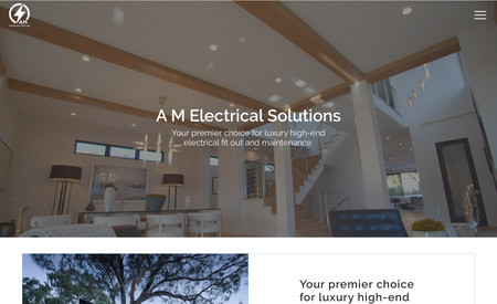 AM Electrical: We built AM Electrical's website from scratch for them.