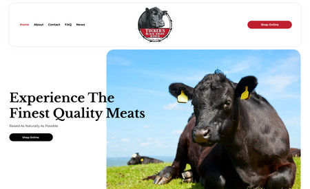 Tucker's Black Angus Ranch: NRS helped Tucker's Black Angus Ranch with a new website and webstore. Their new website will allow the farm to digitally market to new customers and sell their signature Black Angus Beef online.

NRS also added an FAQ page to their new site helping to answer questions many customers have about things such as buying beef in bulk and how much it costs. Not only does this help with customer communication, it's also saving the farmers valuable time.

Part of the project was to help establish the farm with a reliable system allowing them to sell their meats online. The system implemented by NRS was Barn2Door. The Barn2Door system allows Tucker's Black Angus Ranch to sell online as well as in person at their farm store. A major improvement to farm operations is that now all inventory and sales can be tracked in a single system. This implementation saves time and improves the customer experience.