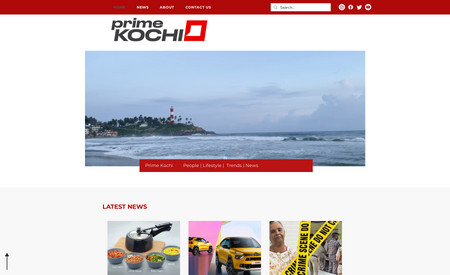 Primekochi: Welcome to the Prime Kochi website portfolio, presented by our passionate team at Intertoons. Prime Kochi is a vibrant and dynamic vlog based in the beautiful city of Kochi, Kerala. Our web design project aimed to create a modern and captivating online platform that showcases the essence of Prime Kochi's vlogs, offering an exceptional user experience to its viewers.

Key Features and Highlights:

Visually Stunning Layout:
We have crafted a visually stunning layout that immediately captures visitors' attention and immerses them in the world of Prime Kochi. The website's design is carefully curated to reflect the energy and excitement of the vlog's content, ensuring an engaging and memorable experience for every visitor.

Seamless Vlog Navigation:
Navigating through Prime Kochi's vlog entries is a breeze, thanks to our intuitive website design. Users can easily access and explore the diverse range of vlog topics, making it effortless to find the content they are interested in.

Responsive and Mobile-Friendly Design:
Understanding the importance of mobile accessibility, we have ensured that the Prime Kochi website is fully responsive and compatible with various devices. Whether visitors access the vlog from their desktop, tablet, or smartphone, the experience remains seamless and enjoyable.

Social Media Integration:
To keep viewers connected and engaged, we seamlessly integrated Prime Kochi's social media profiles into the website. This integration enables fans to stay updated with the latest vlog releases, behind-the-scenes content, and exciting announcements across various social media platforms.

Conclusion:

At [Your Company Name], we are thrilled to be part of the Prime Kochi web design project. Our dedication to creating visually appealing and user-friendly websites shines through in this portfolio piece. The Prime Kochi website is a testament to our commitment to providing our clients with impactful digital solutions. If you have a project in mind or want to learn more about our web design services, we invite you to get in touch with us today. Let's bring your online vision to life!