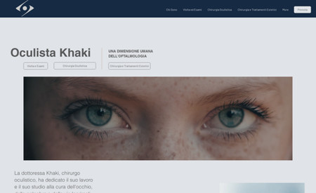 Oculista Khaki: Progetto  e Realizzazione Website
Redazione Testi
SEO