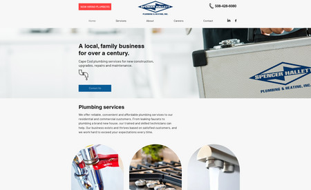 hallett plumbing: Website design