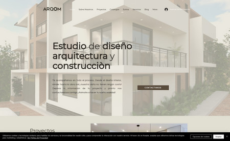 Arqom Arquitectura: Web Desing
