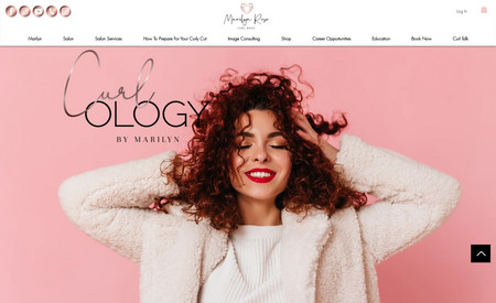 curlologybymarilyn: Website management and custom built features + application of eCommerce features and social media shop designs.