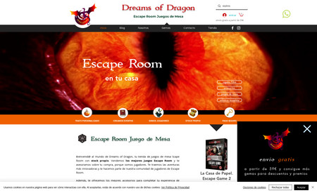 Dreams of Dragon: Tienda de escape room en casa y juegos de mesa exclusivos para toda Europa. ¡Muy divertidos!