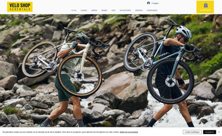 veloshopherentals: Nieuwe webshop voor een fietsenwinkel uit Herentals