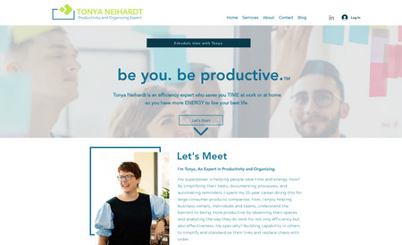 tonyaneihardt.com: Clean and engaging. Tonya's website shows a organizer that knows what she's doing. 