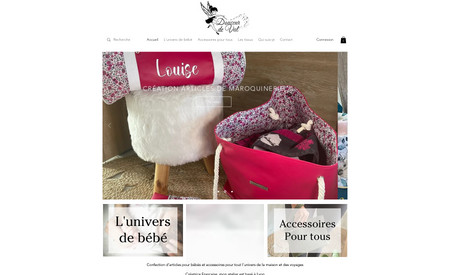 Douceur De Val: Création boutique en ligne pour vente articles bébés.