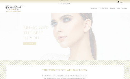 Dior Lash Studio : Complete Full Web Design
