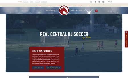 Real Central NJ Soccer: This pre-professional soccer club&#39;s website has everything: inspiring content, ticketing and events, membership services, e-commerce and products, news feeds, and more. Everything is built and managed on Wix, so it&#39;s simple to maintain by a small team, but powerful and successful with customers.
