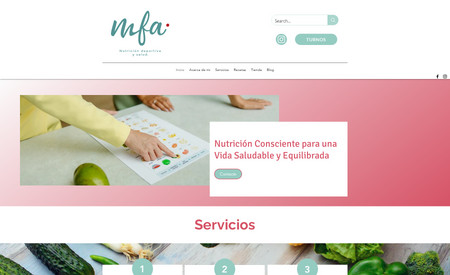 Mfa Nutrición: Diseño, diagramación y generación de contenidos